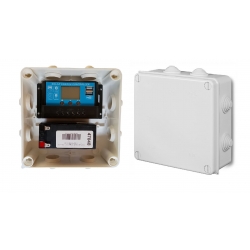ZESTAW ZASILANIA AWARYJNEGO 12V NAPĘDU Z PANELEM SŁONECZNYM 5W REGULATOREM Zestaw zasilania awaryjnego 12V do napędu bramy, kamery, itp. z regulatorem