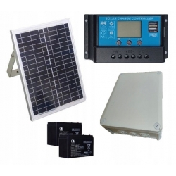 ZESTAW FOTOWOLTAICZNY SOLARNY DO KAMPERA PRZYCZEPY MOC 260W 2x AKUM 12V
