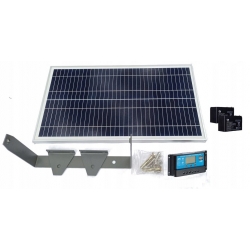 ZESTAW FOTOWOLTAICZNY SOLARNY DO KAMPERA PRZYCZEPY MOC 260W 2x AKUM 12V