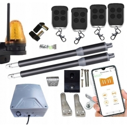 AUTOMAT NAPĘD BRAMY DWUSKRZYDŁOWEJ Home SMART PowerMax 4 Piloty Lampa WiFi