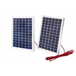 ZESTAW ZASILANIA AWARYJNEGO 24V z 2 PANELAMI SŁONECZNYMI 5W I REGULATOREM